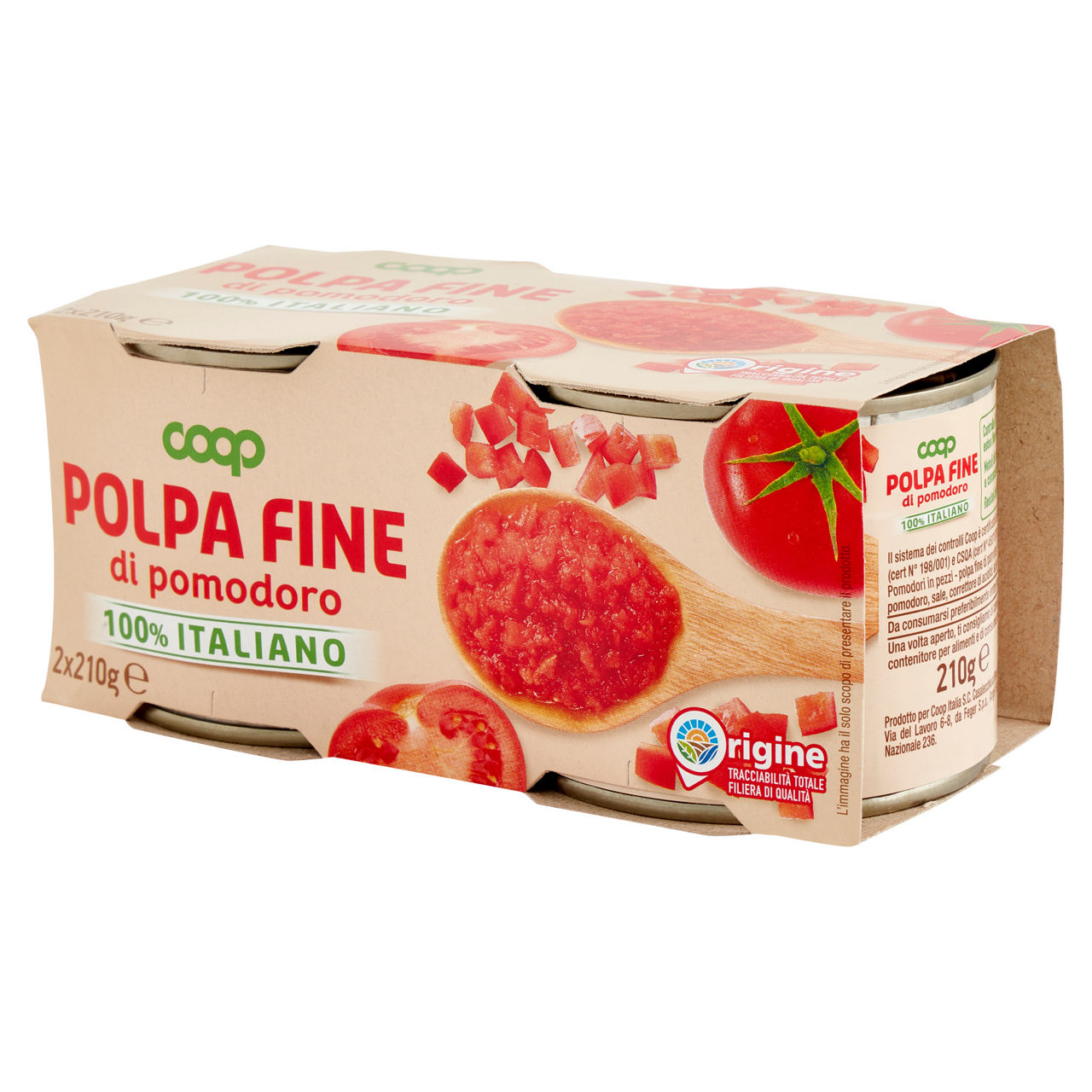 Polpa fine origine coop lattina cluster 2x210 g - Immagine 131