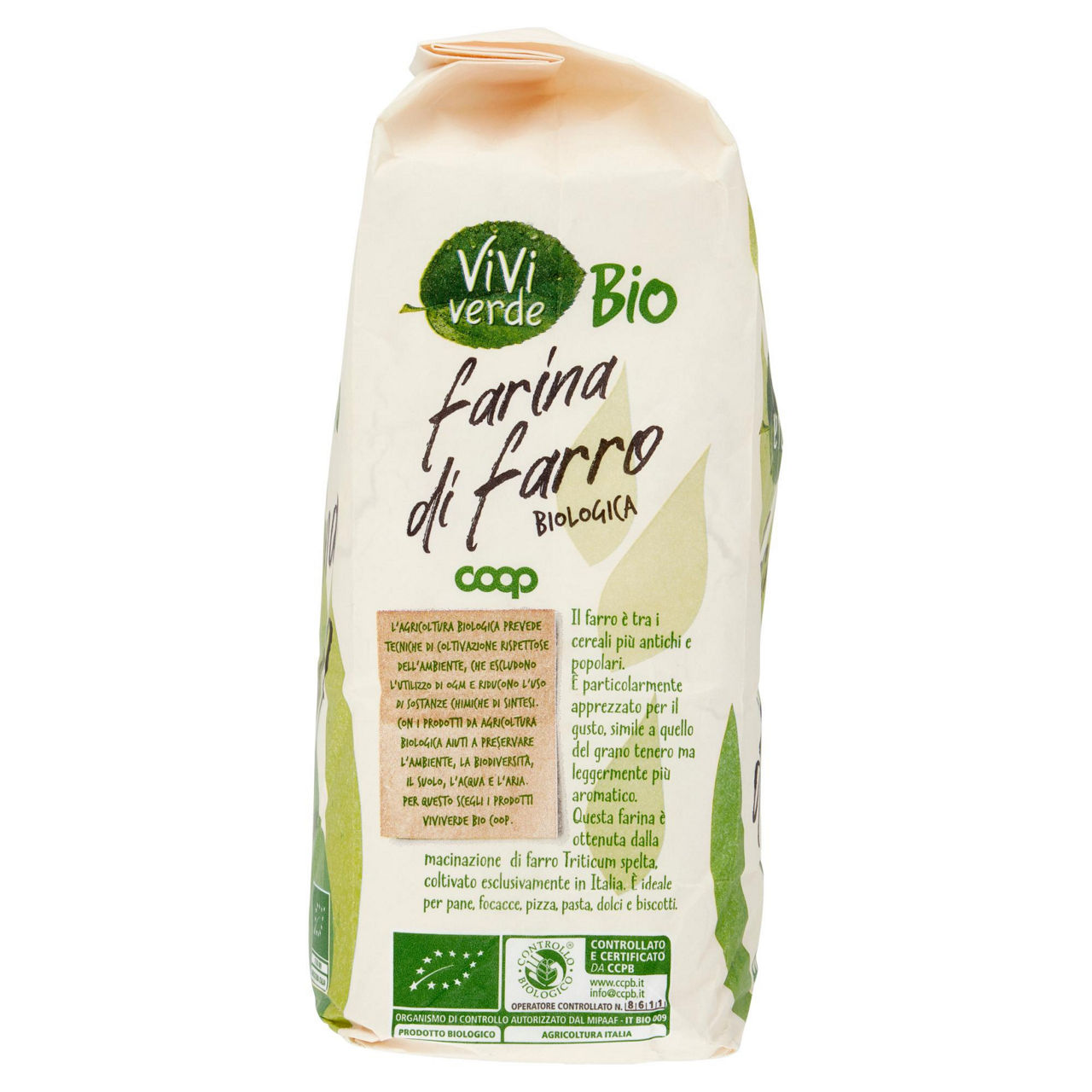 Farina di farro biologica vivi verde 1 kg - Immagine 41