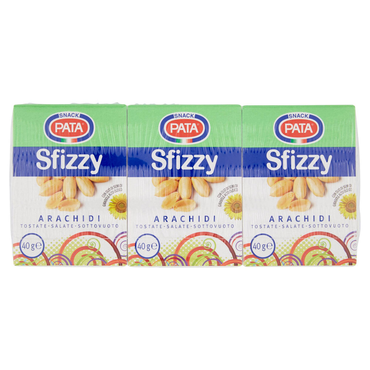 Arachidi tostate salate sottovuoto 3 pz x 40 gr - Immagine 01
