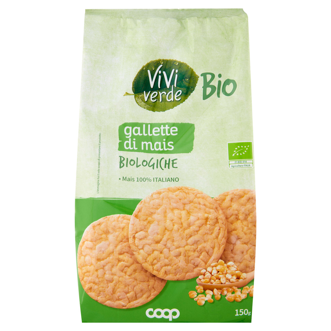 Gallette di mais biologiche vivi verde 150 g - Immagine 11