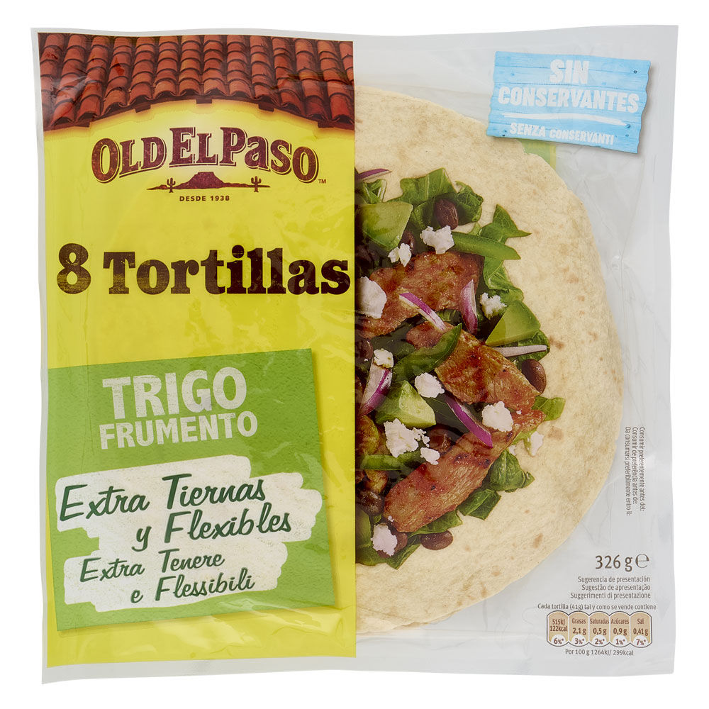 Tortillas 8 pz 326 gr - Immagine 01