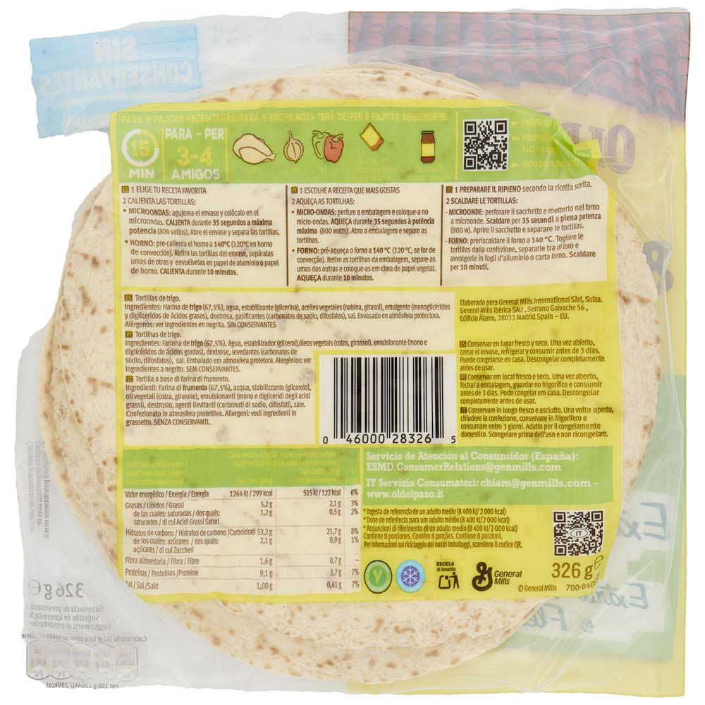 Tortillas 8 pz 326 gr - Immagine 21