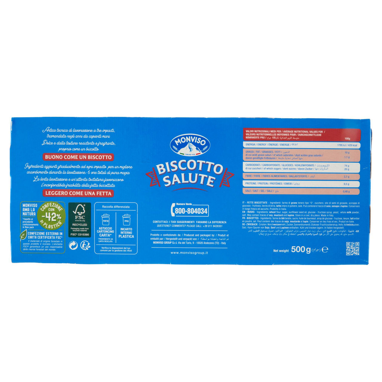Fette biscottate Biscotto Salute 500 gr - Immagine 31