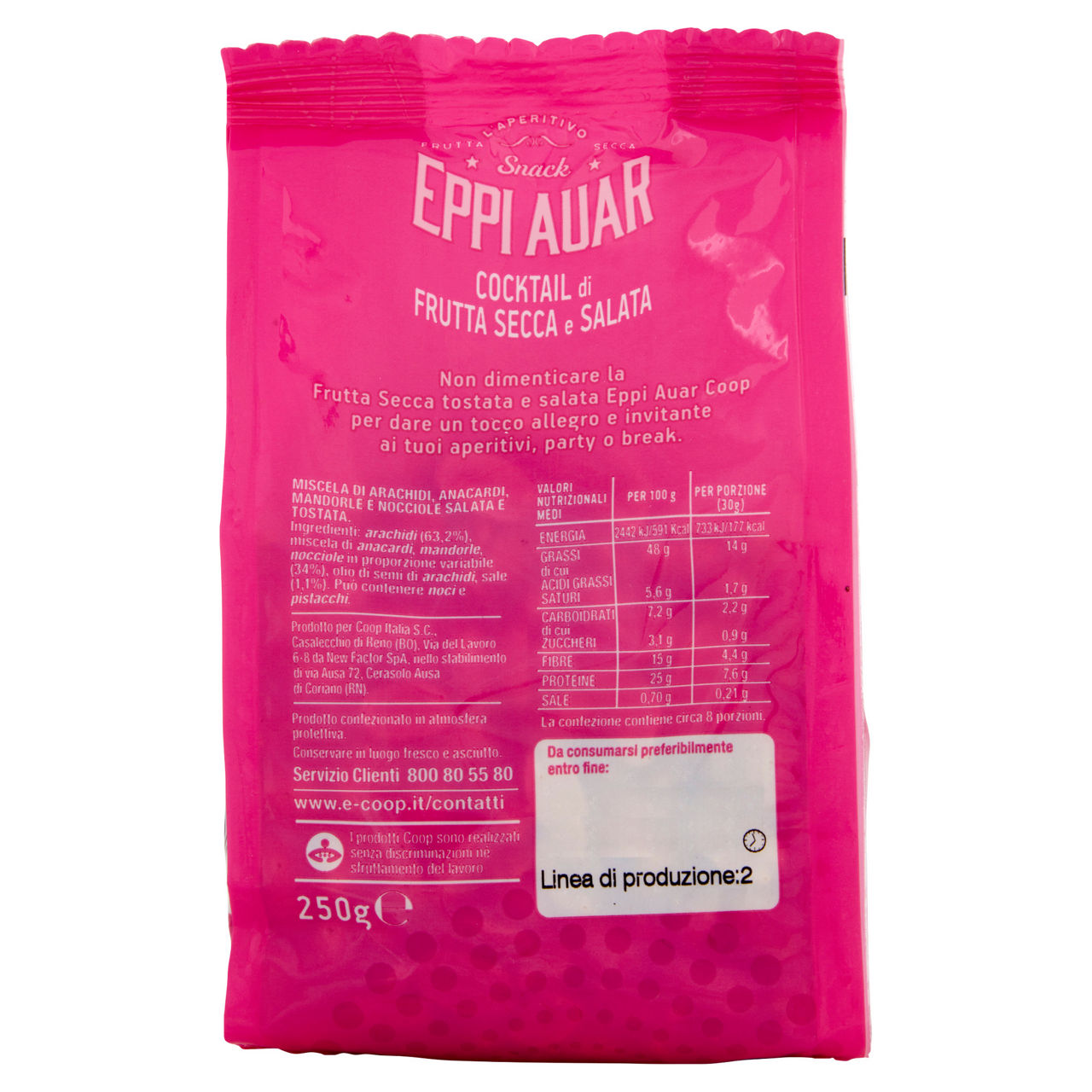 Cocktail di frutta secca tostata e salata 250 gr - Immagine 41