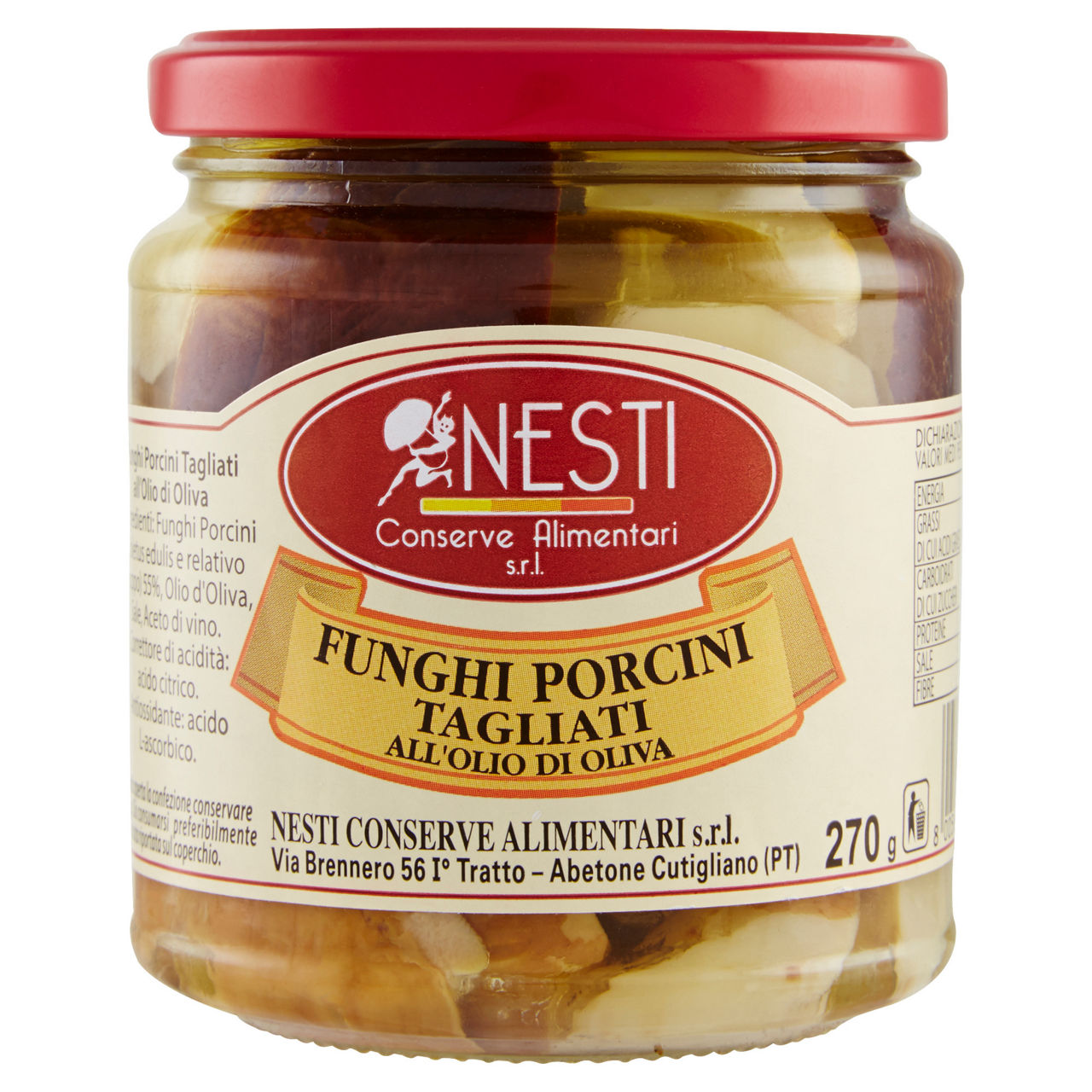 Funghi porcini tagliati all'olio d'oliva 270gr. nesti conserve - Immagine 01