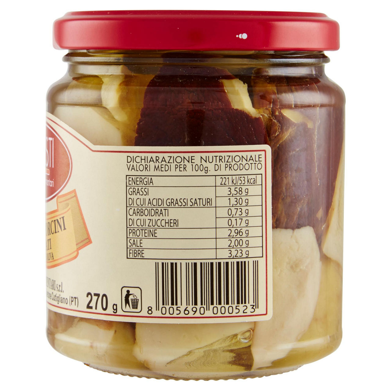 Funghi porcini tagliati all'olio d'oliva 270gr. nesti conserve - Immagine 21
