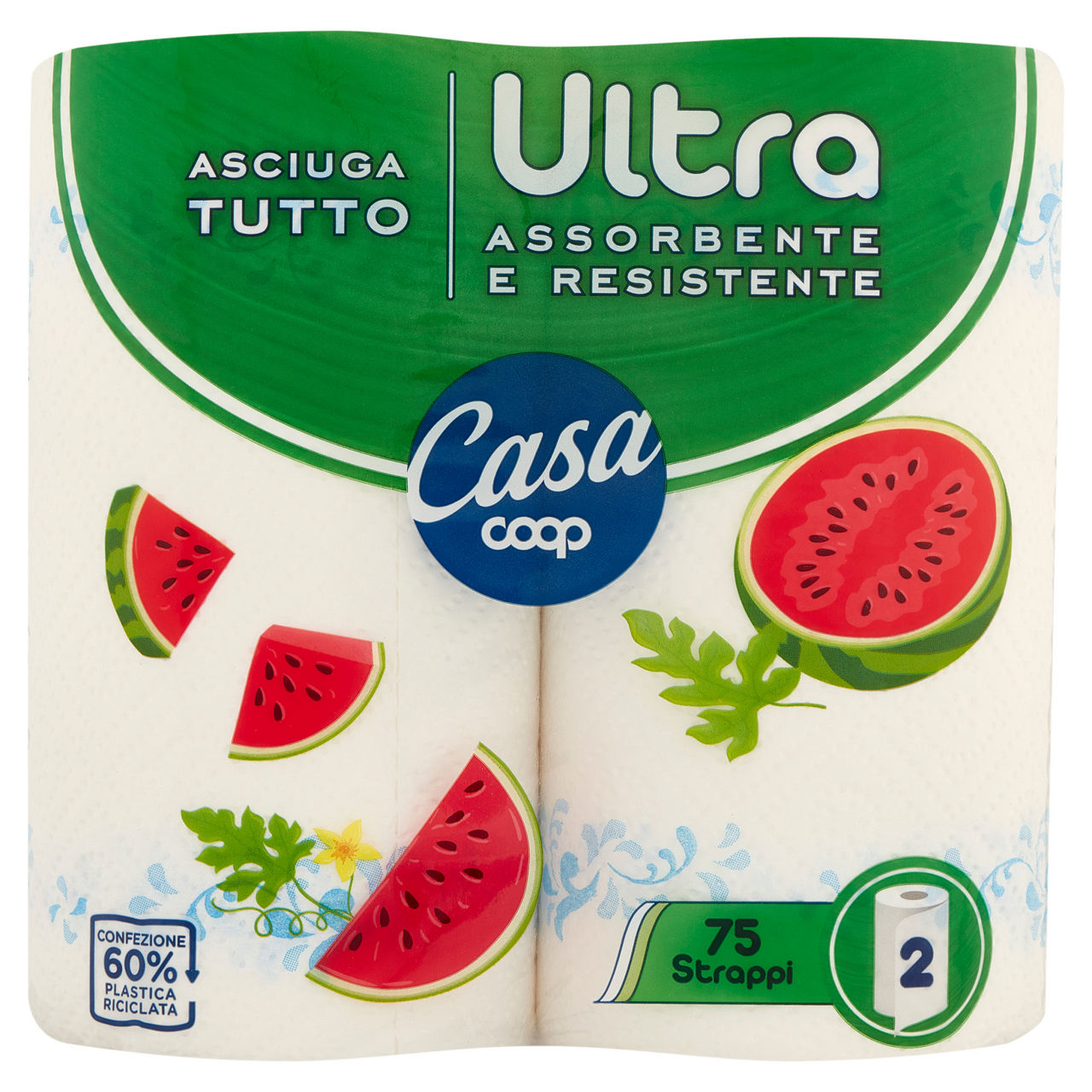 Asciugatutto ultra coop fsc 3 veli decorati 75 strappi 2 rotoli