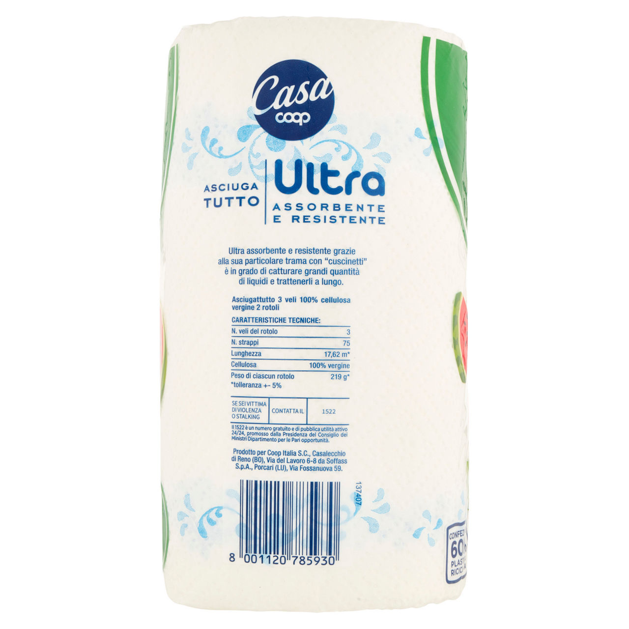 Asciugatutto ultra coop fsc 3 veli decorati 75 strappi 2 rotoli - Immagine 11