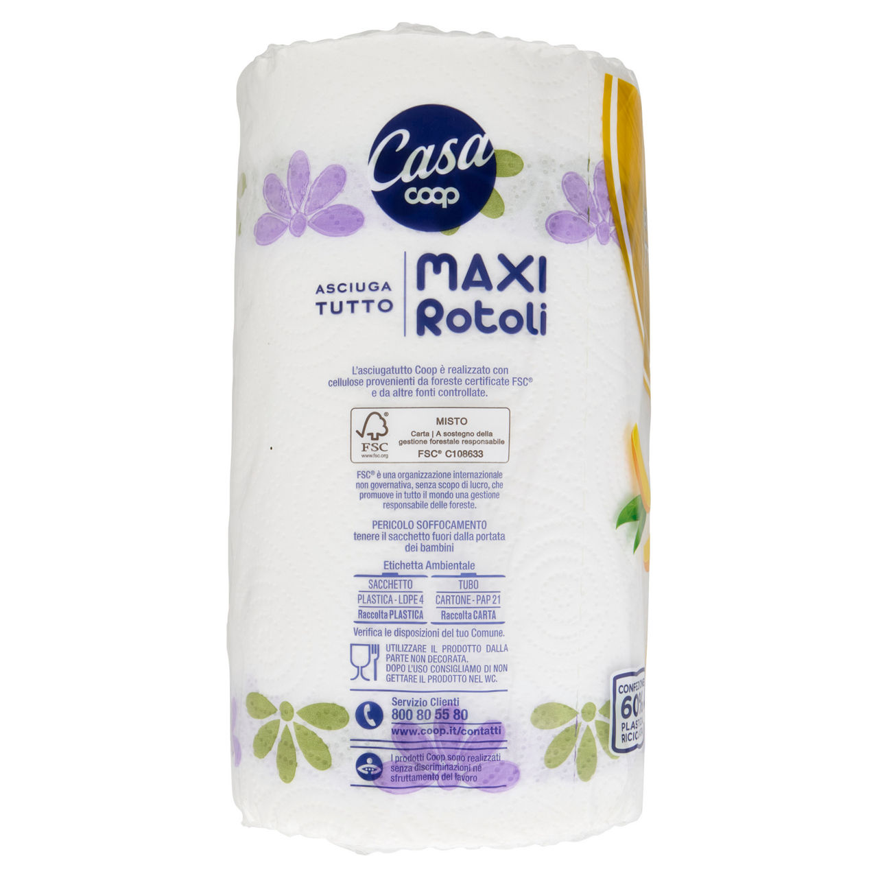 Asciugatutto Maxi rotoli decorati 100 strappi 2 veli 2 pz - Immagine 121