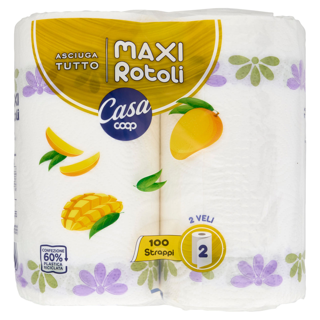 Asciugatutto Maxi rotoli decorati 100 strappi 2 veli 2 pz - Immagine 111