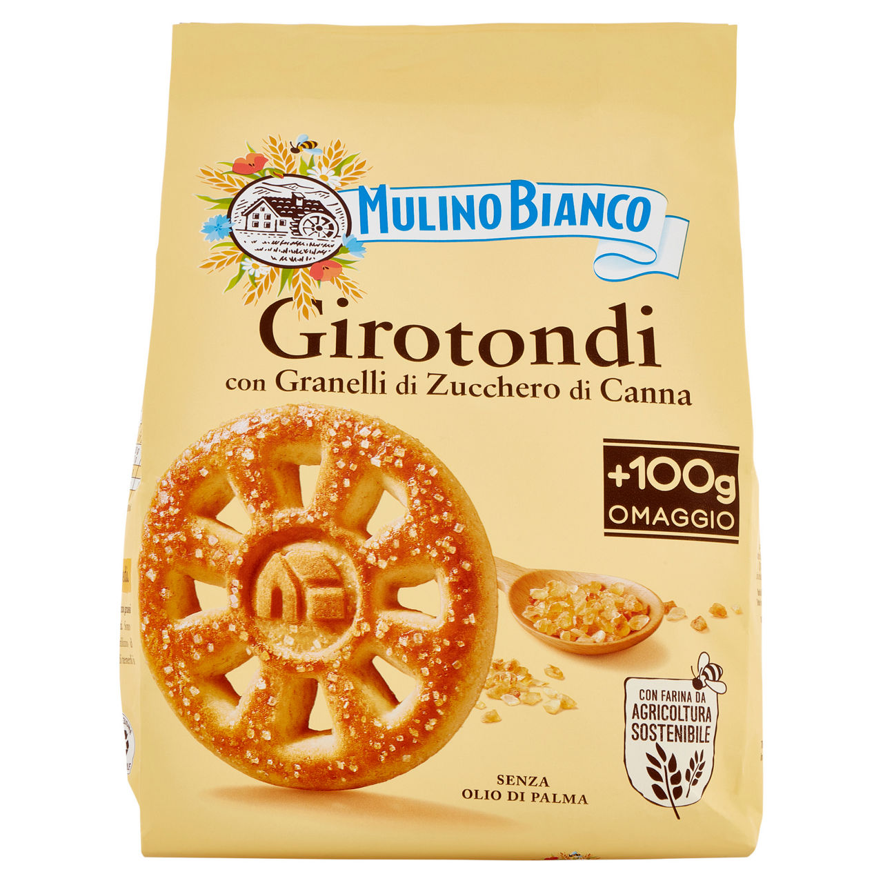 Biscotti Girotondi con granelli di zucchero di canna 800 gr - Immagine 01