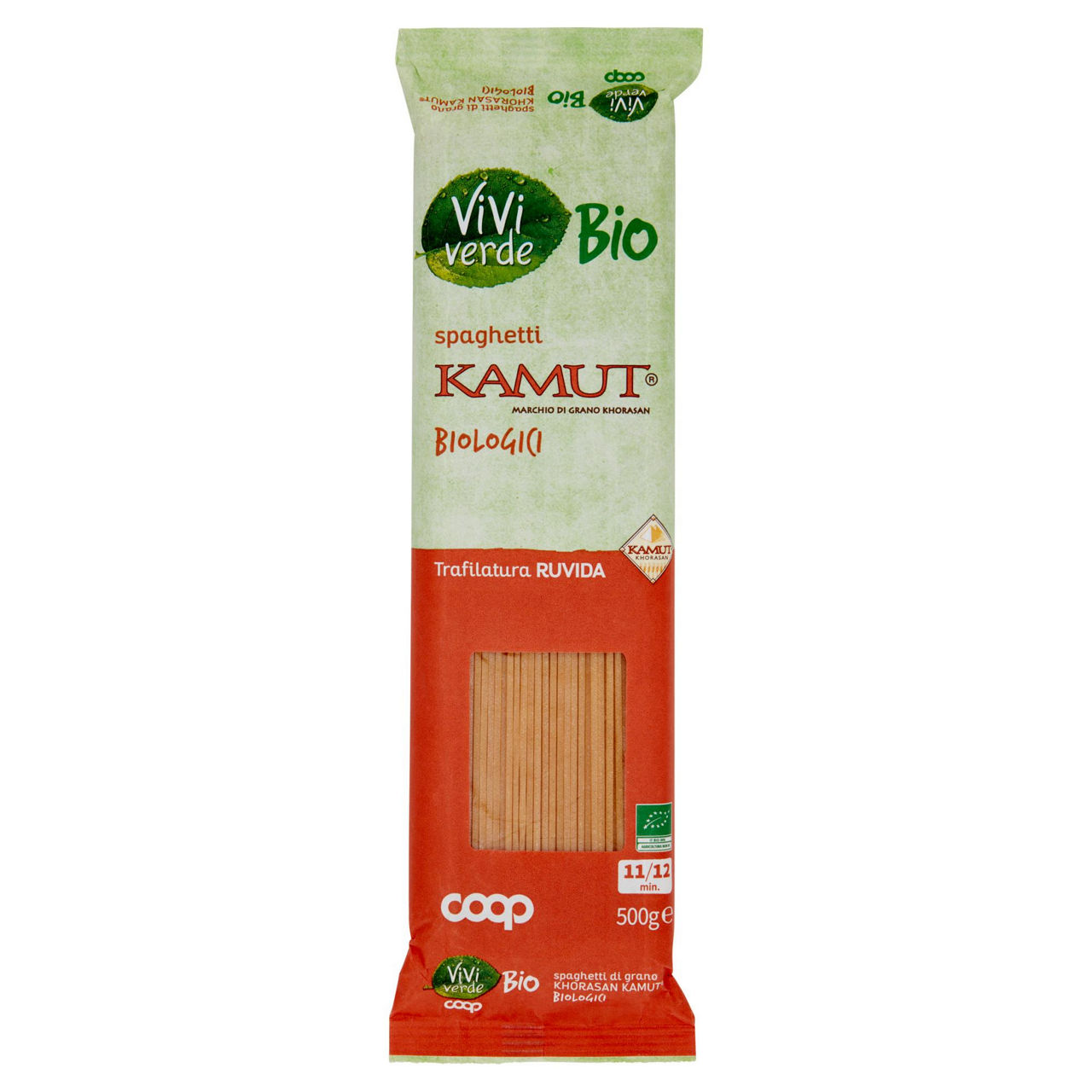 Spaghetti kamut biologici vivi verde 500 g - Immagine 01