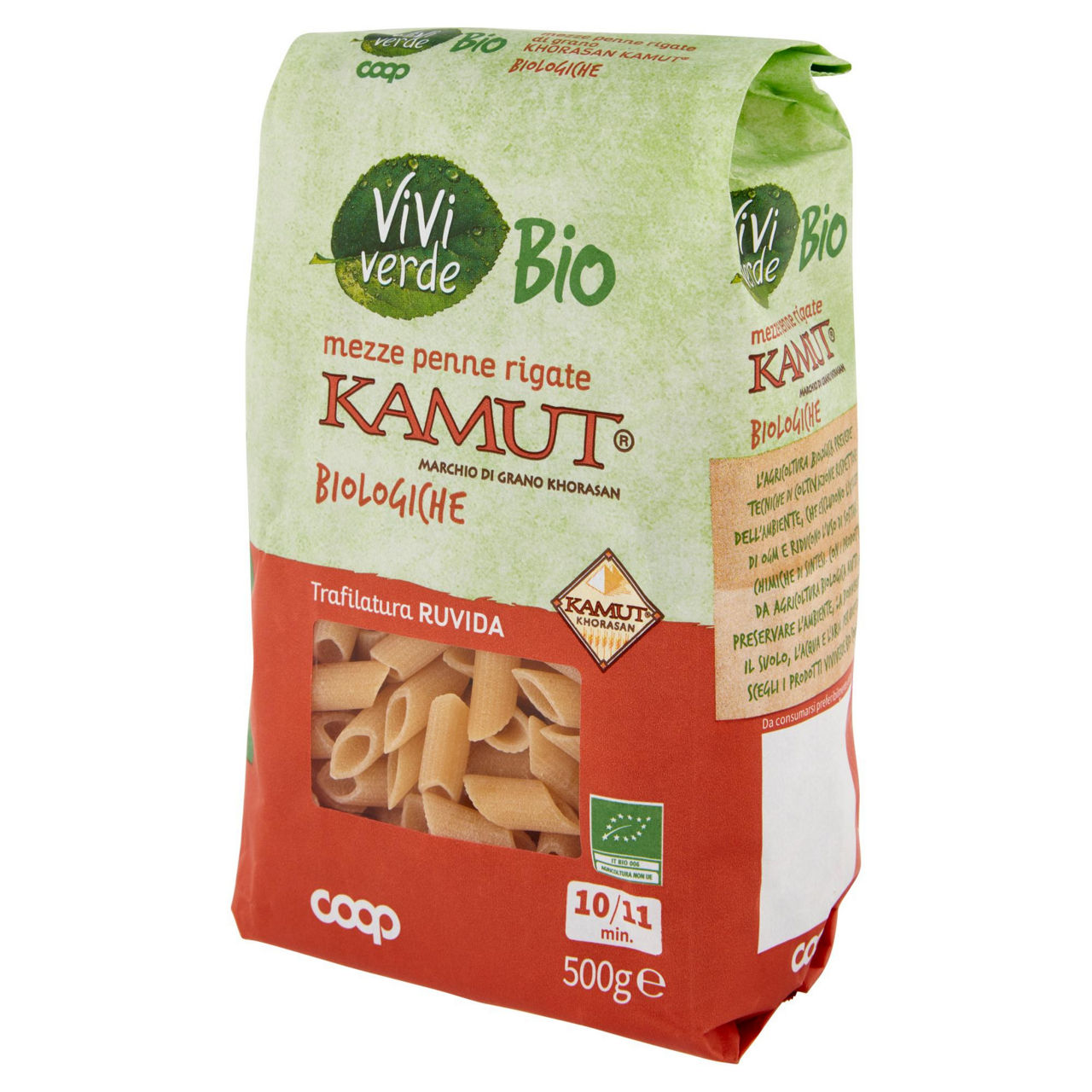 Mezze penne kamut biologiche vivi verde 500 g - Immagine 41