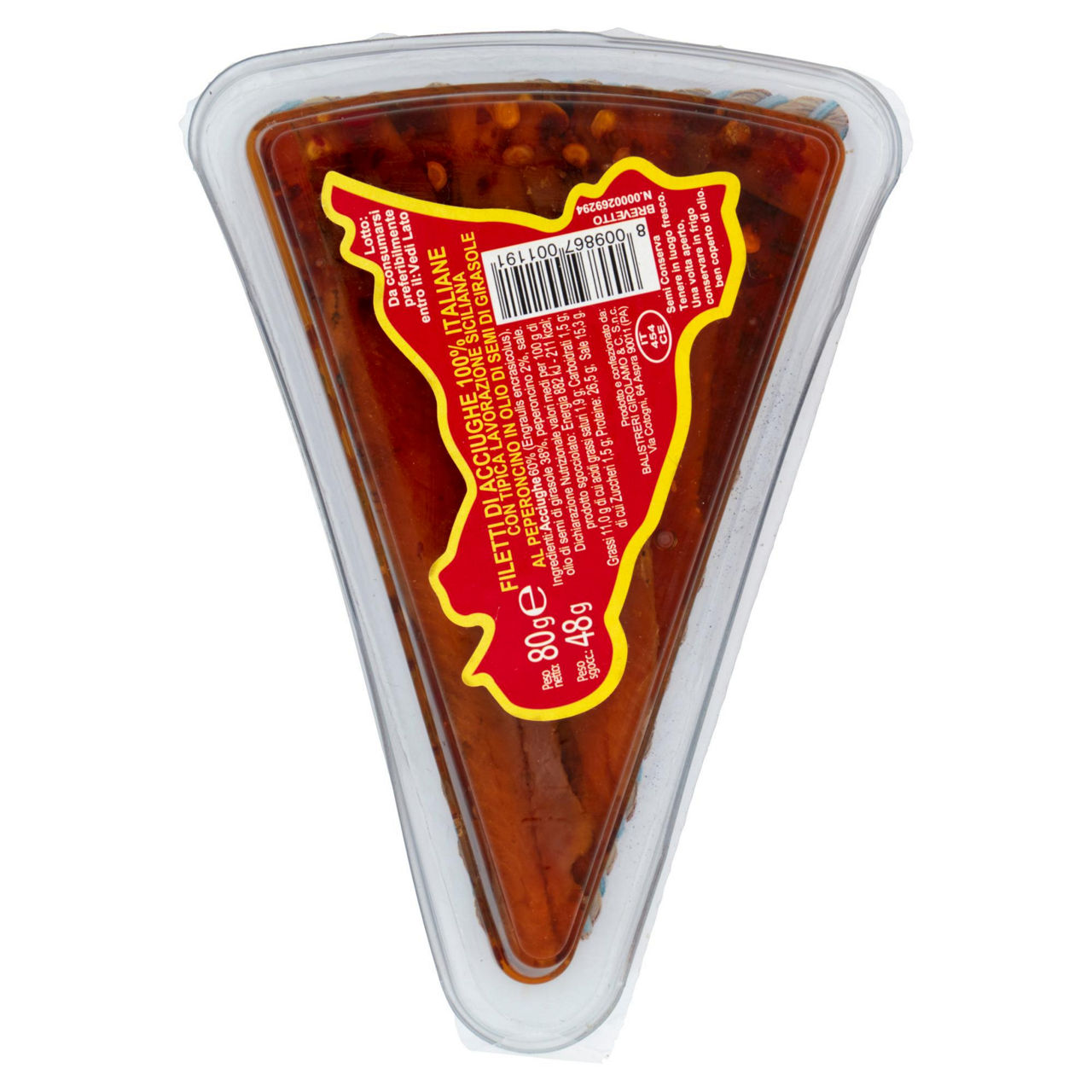 Filetti di acciughe al peperoncino in olio di girasole 80 gr - Immagine 21