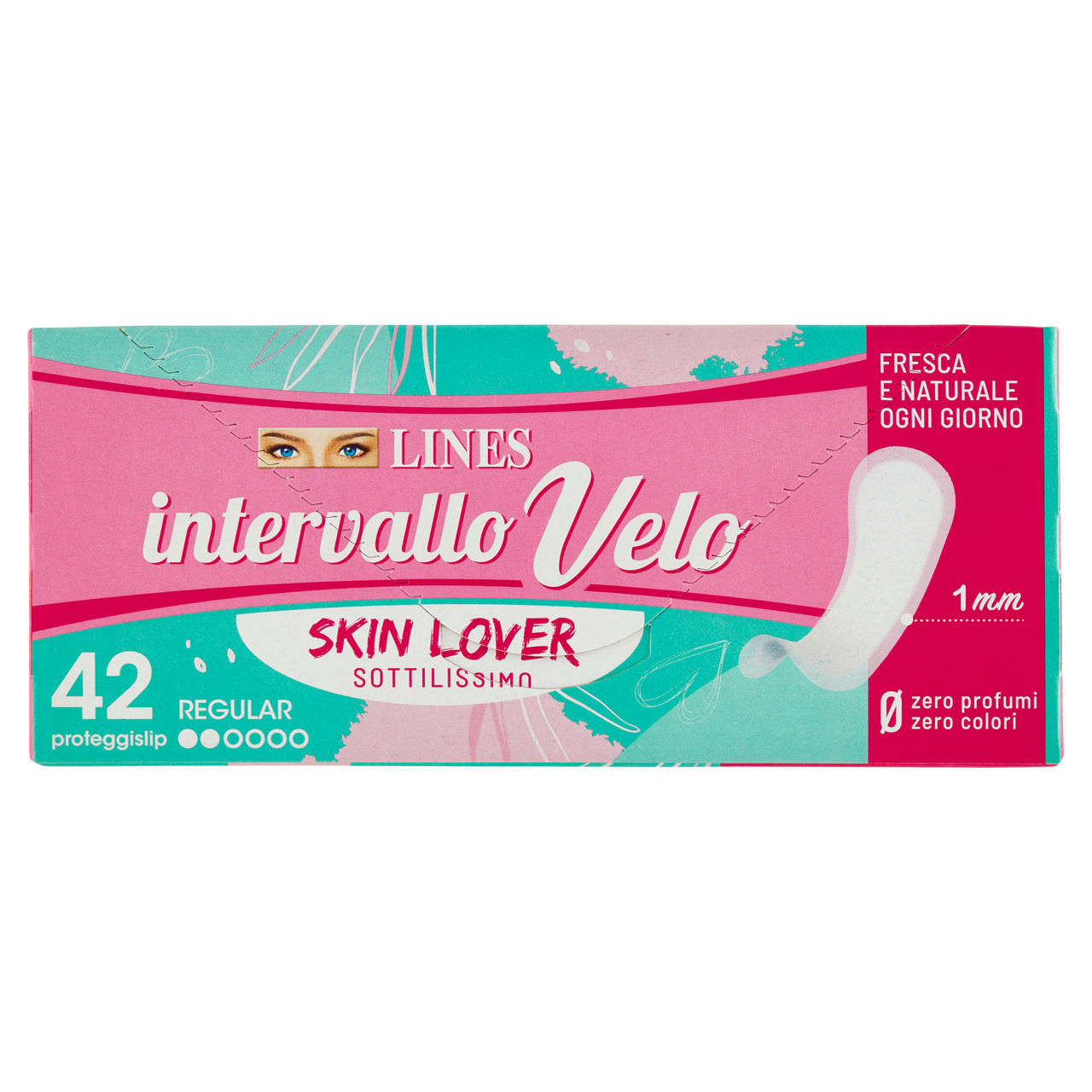 Salvaslip velo regular disteso 42 pz
