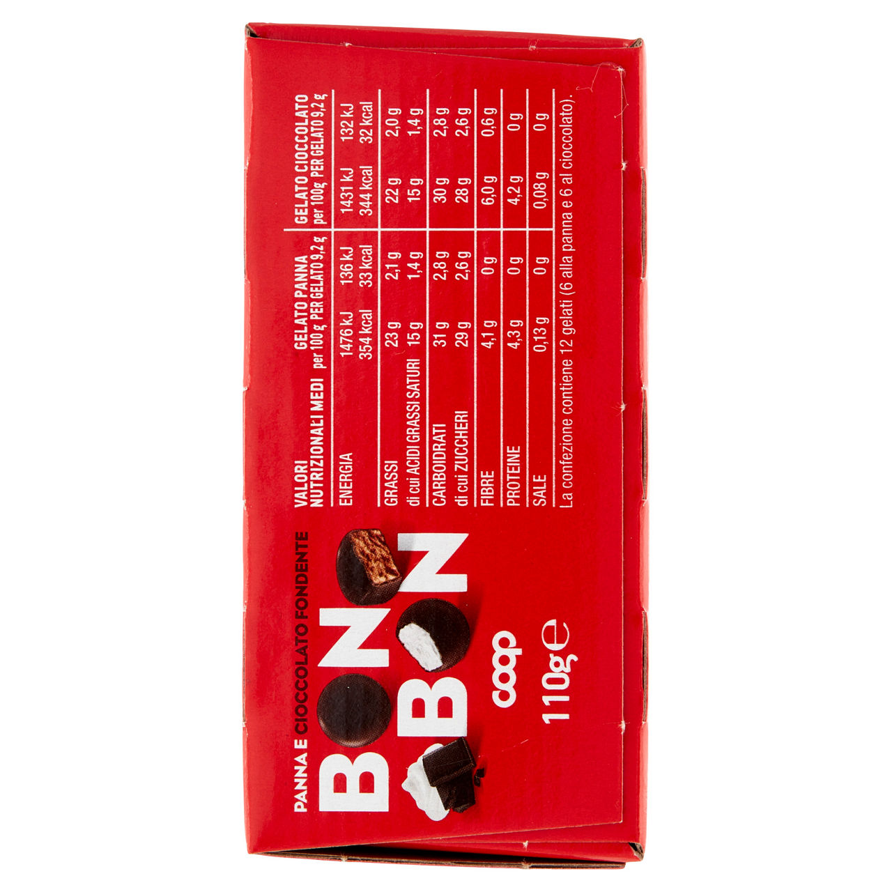 Gelato bon bon panna e cioccolato 12 pz 110 gr - Immagine 61