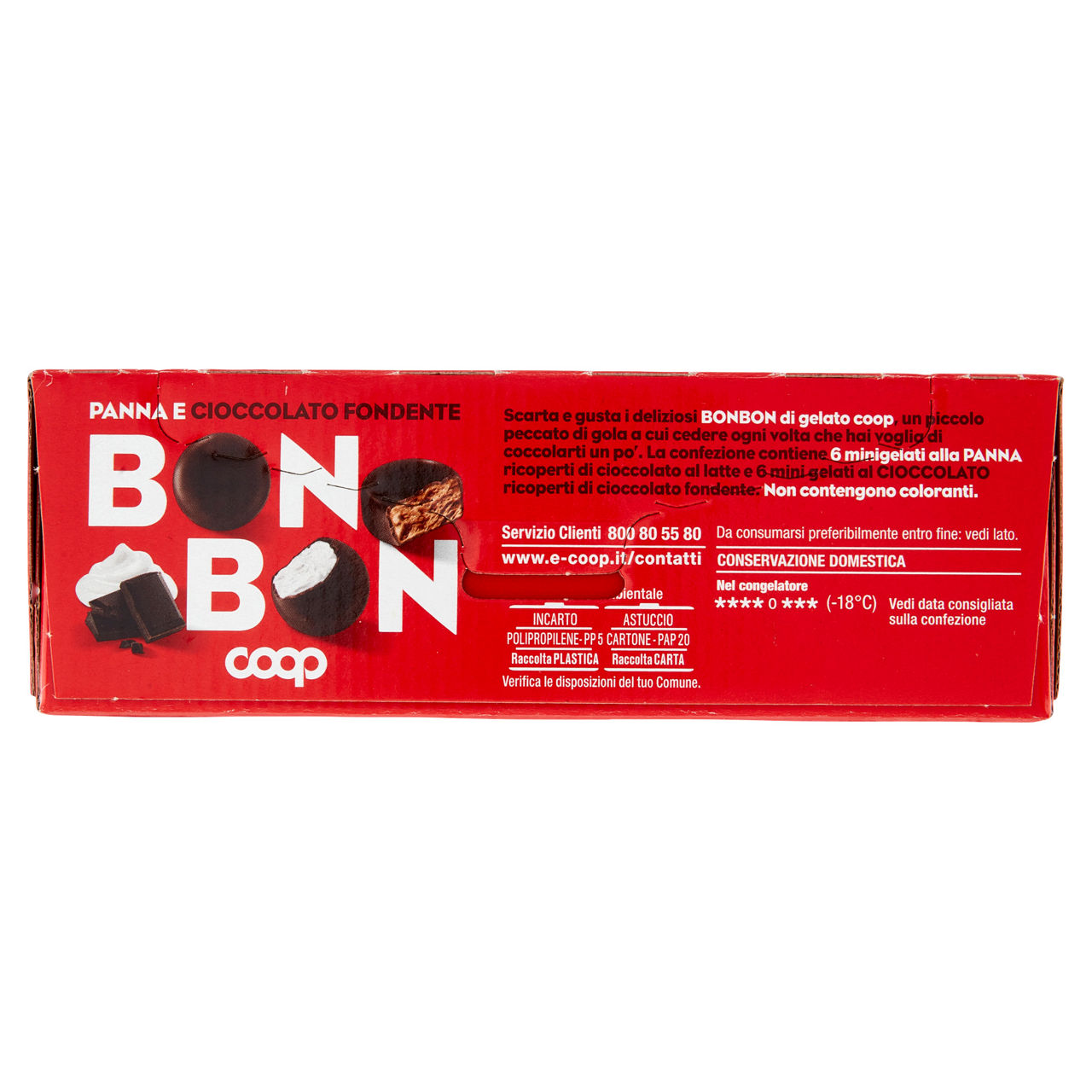 Gelato bon bon panna e cioccolato 12 pz 110 gr - Immagine 51