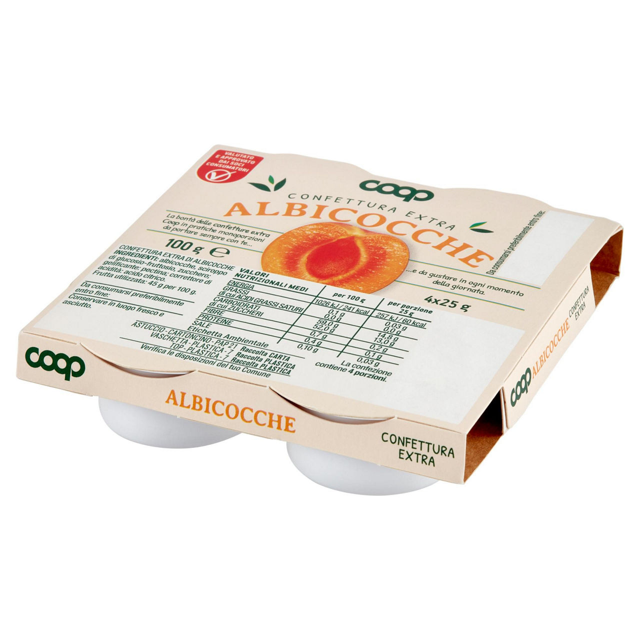 Confetture extra di albicocche coop - cluster 4x25g - Immagine 11