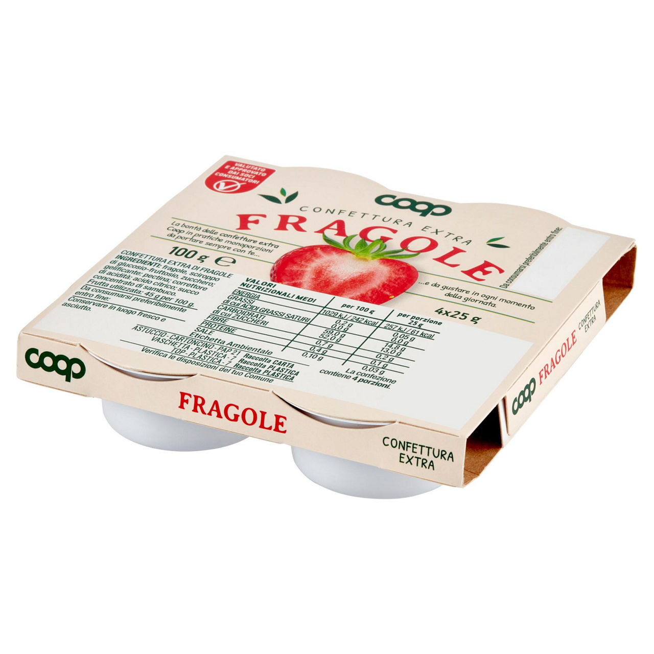 Confetture extra di fragole coop - cluster 4x25g - Immagine 41