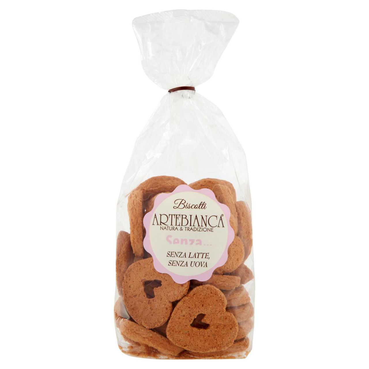 Biscotti senza latte e uova piccoli cuori 400 gr - Immagine 01
