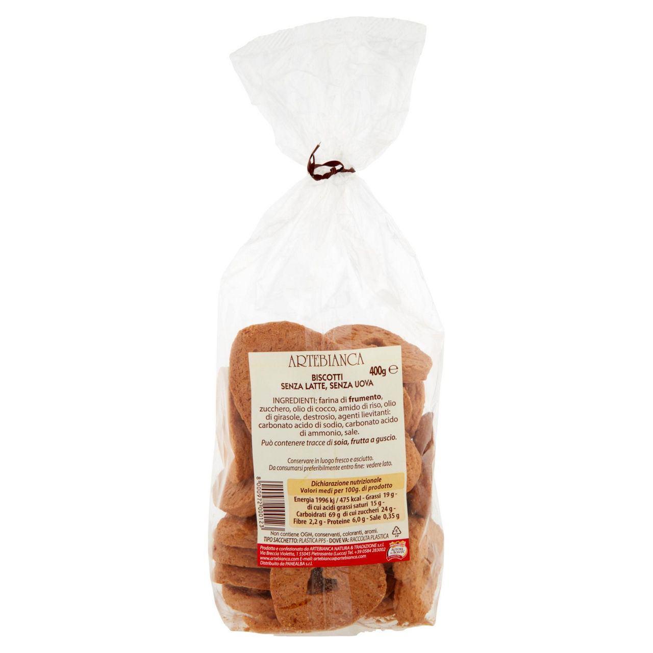 Biscotti senza latte e uova piccoli cuori 400 gr - Immagine 31