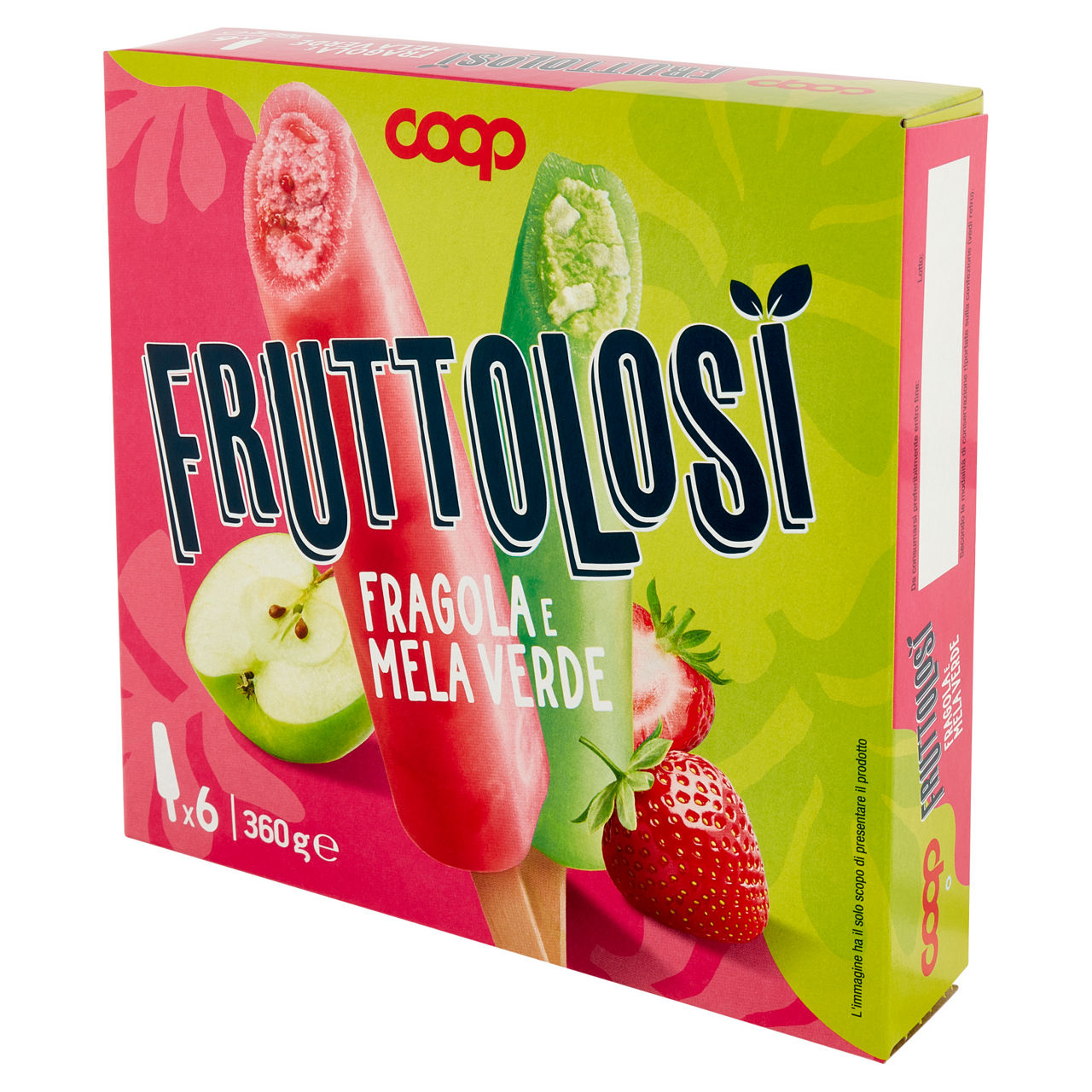 Ghiaccioli fruttolosi fragola e mela verde 6 pz 360 gr - Immagine 51