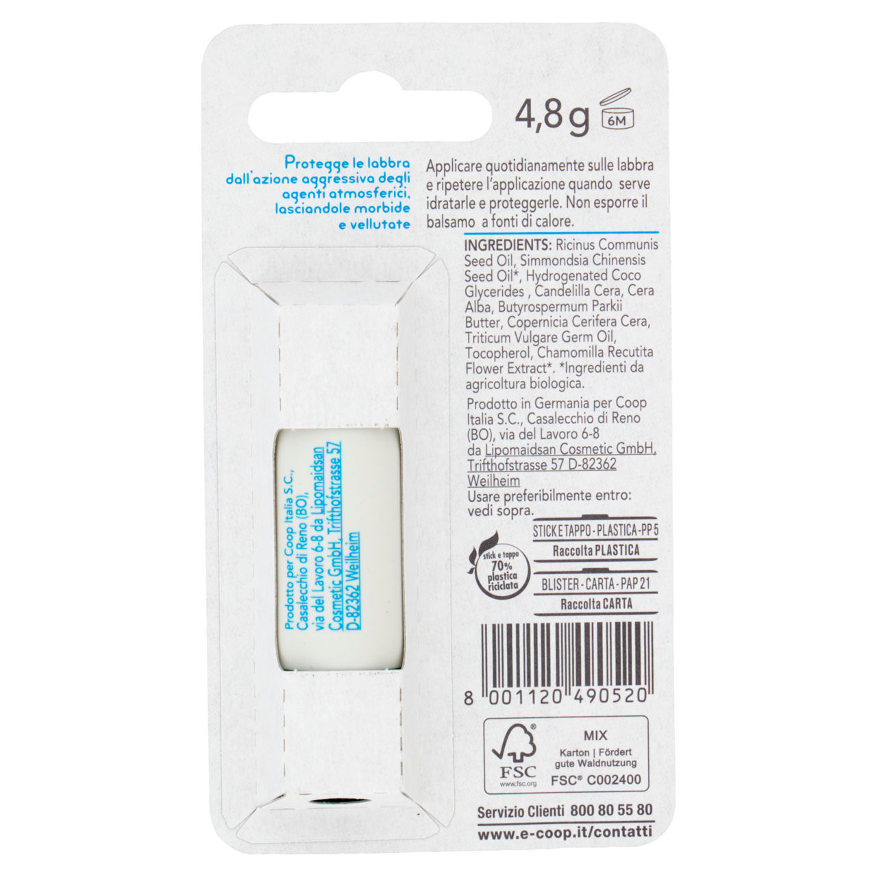 Balsamo labbra idratante protettivo vivi verde 4,8 g - Immagine 11