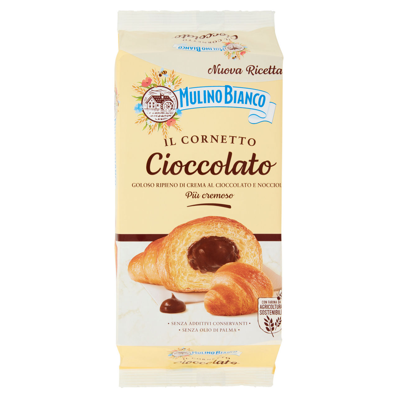 Cornetto cioccolato  mulino bianco scatola g 300 pz.6 - Immagine 01