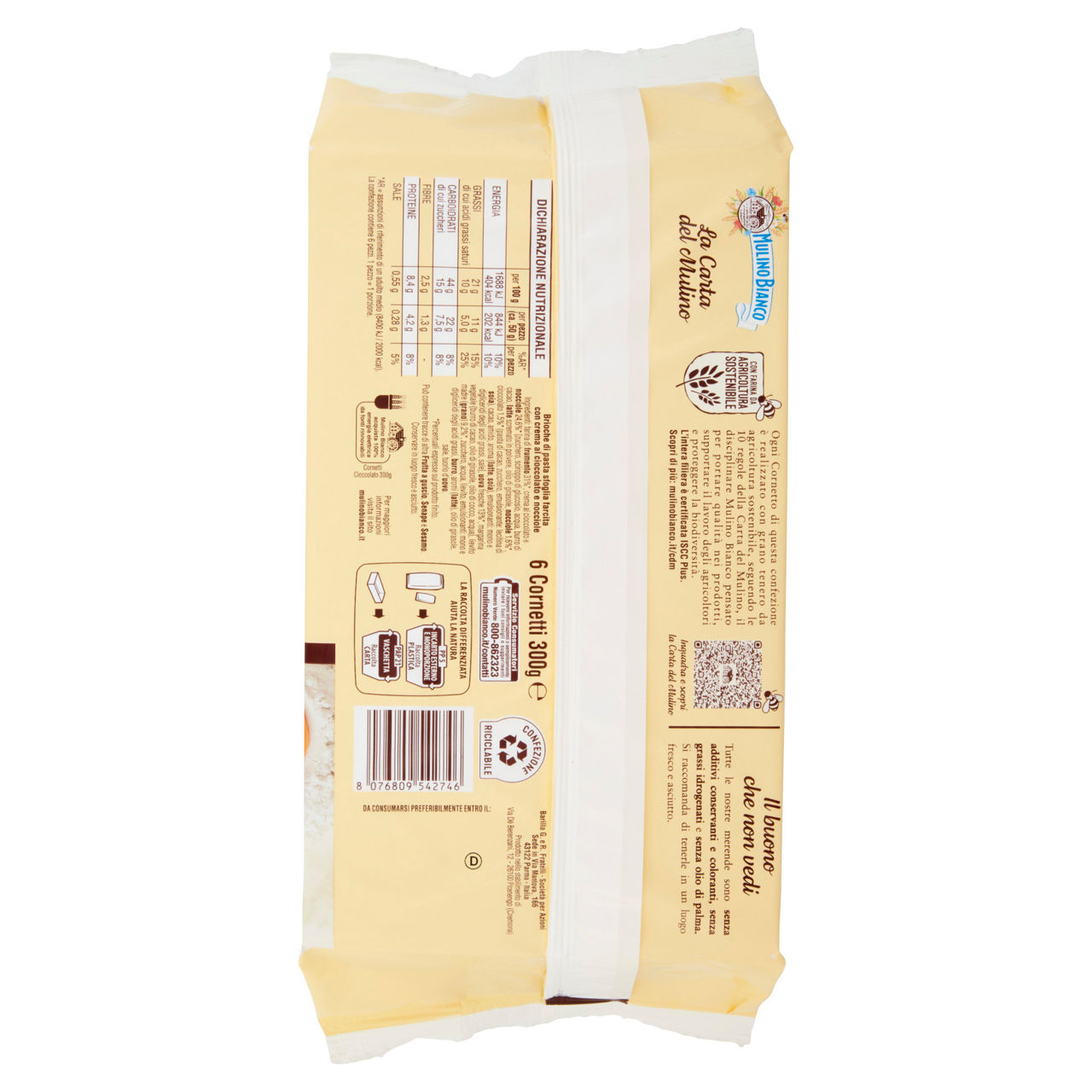 Cornetto cioccolato  mulino bianco scatola g 300 pz.6 - Immagine 61