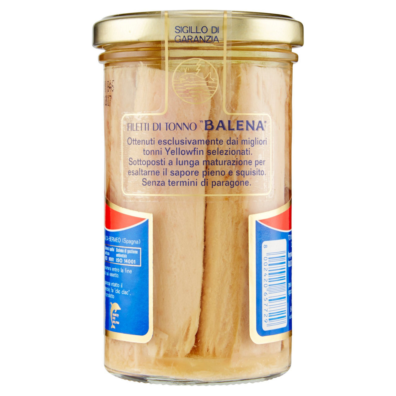 Filetti di tonno in olio oliva balena  vaso g 250 - Immagine 31