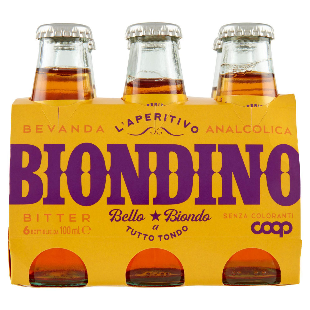 Aperitivo analcolico biondo 6 pz x 100 ml - Immagine 01