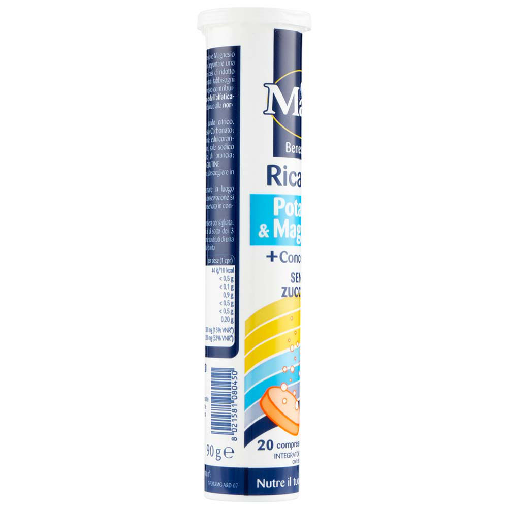 Integratore alimentare potassio e magnesio ricarica 20 compresse effervescenti - Immagine 11