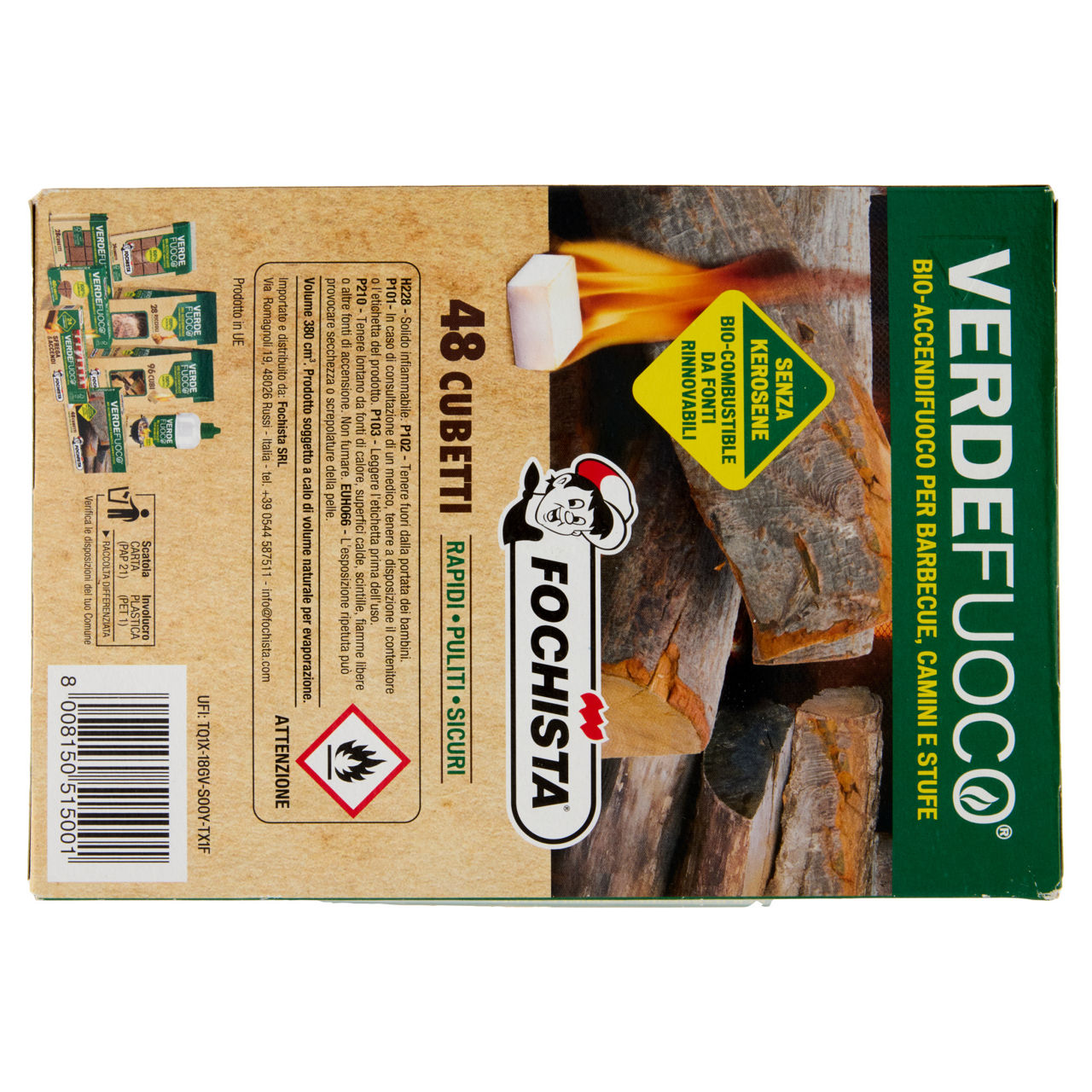 Accendifuoco 48 cubetti verdefuoco - Immagine 51
