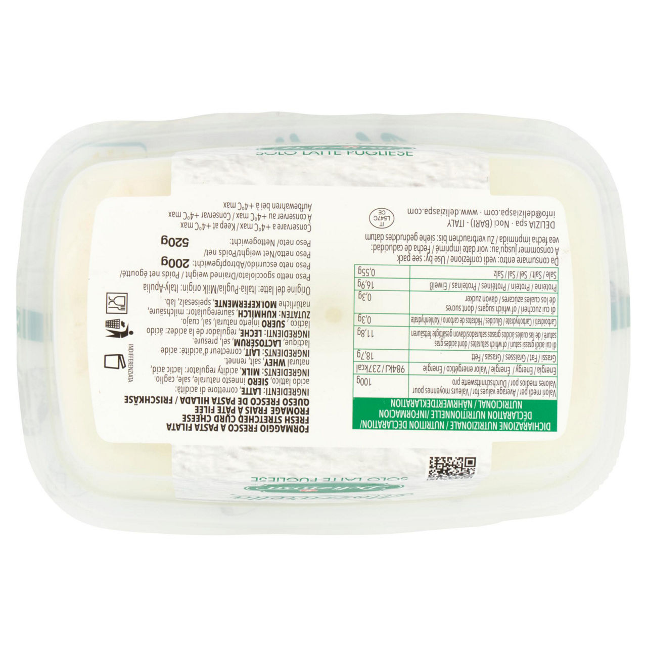 Mozzarella nodino di latte pugliese 200 gr - Immagine 21