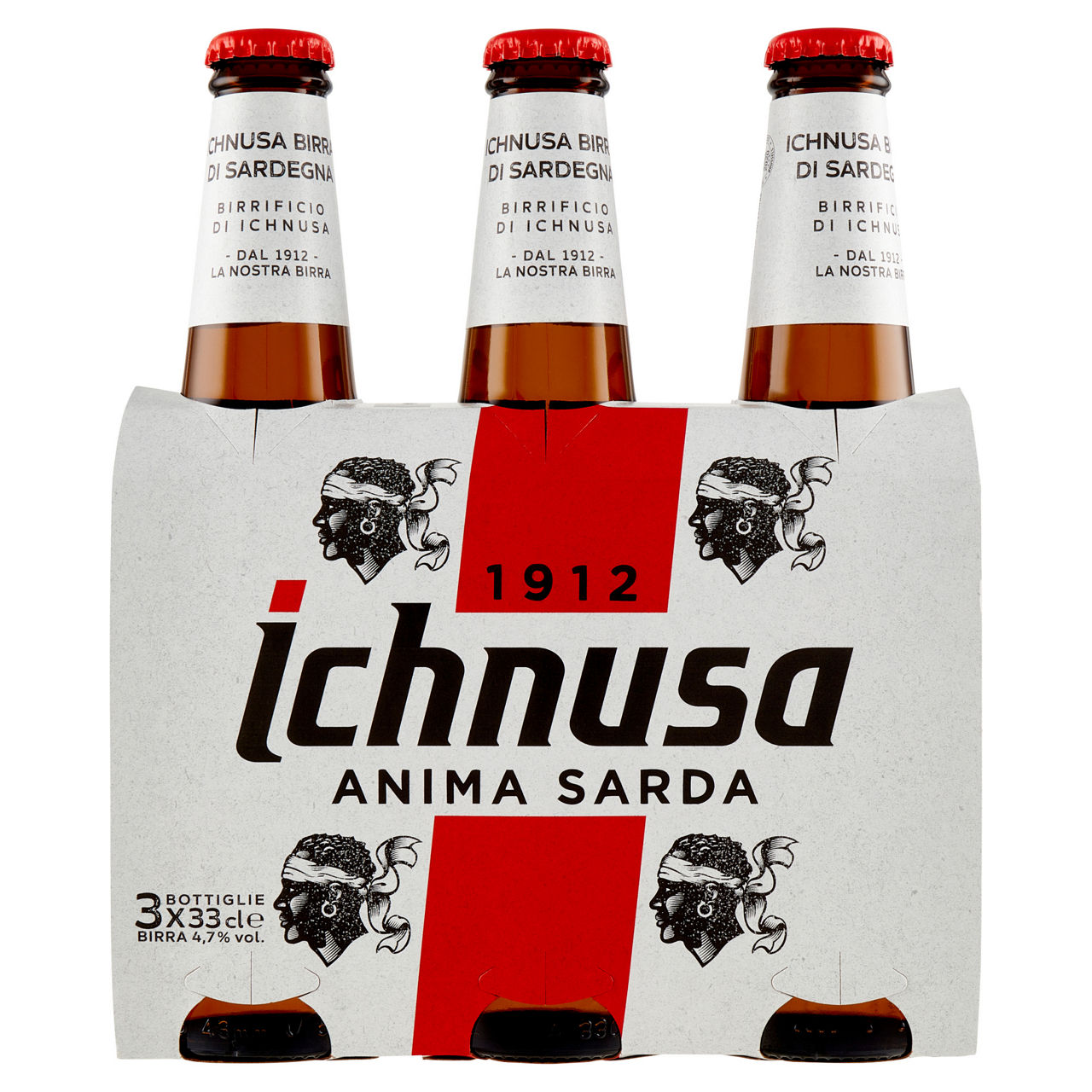 Birra Ichnusa 3 pz x 330 ml - Immagine 01