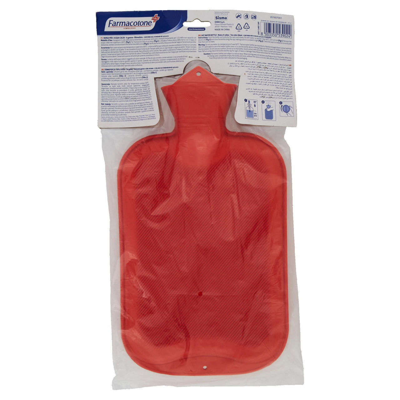 Borsa per l'acqua calda in gomma farmacotone 2l blister pz.1 - Immagine 11