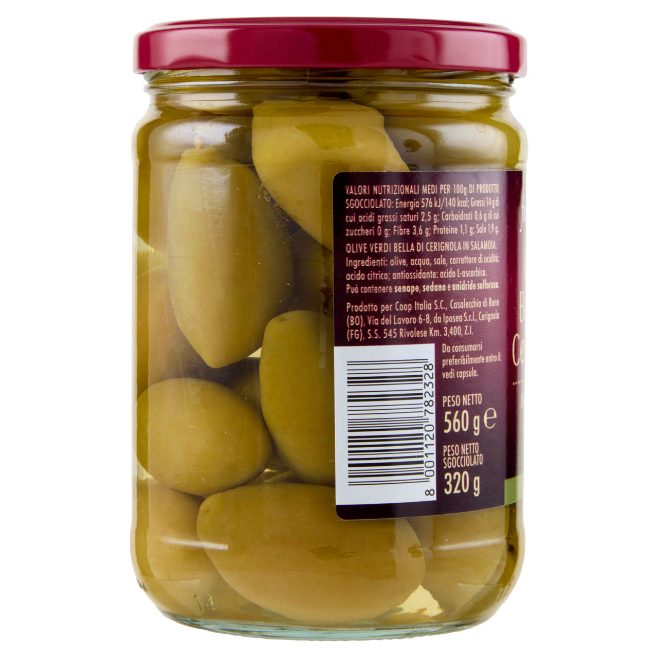Olive Bella di Cerignola in salamoia 320 gr - Immagine 101