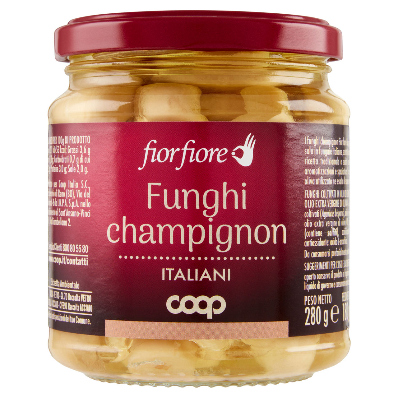 Funghi champignon italiani 280 gr - Immagine 01