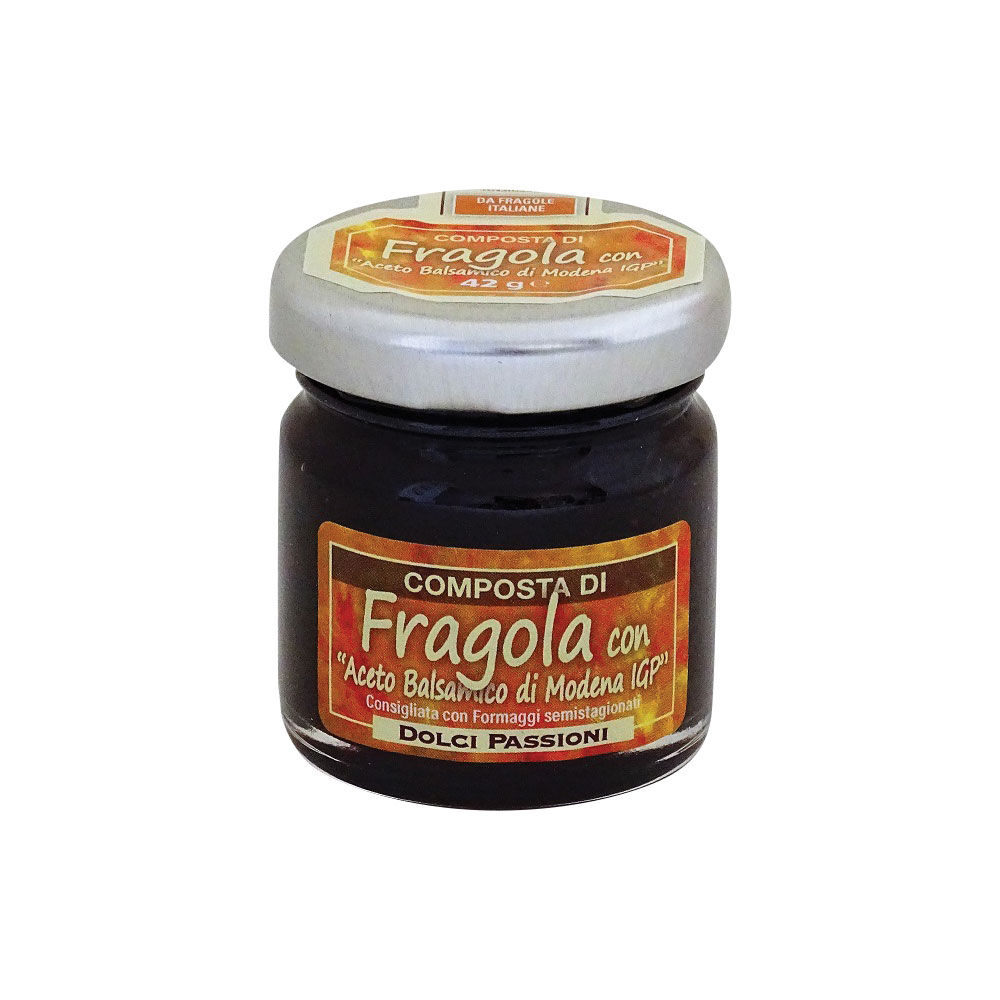 Confettura extra di fragole con aceto balsamico 42 gr