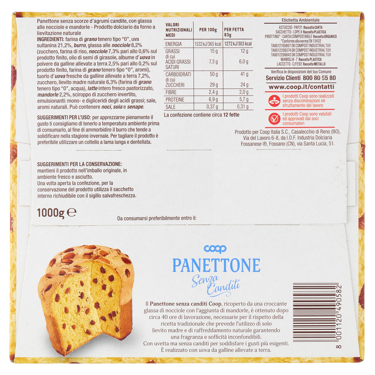 Panettone senza canditi 1 kg - Immagine 101
