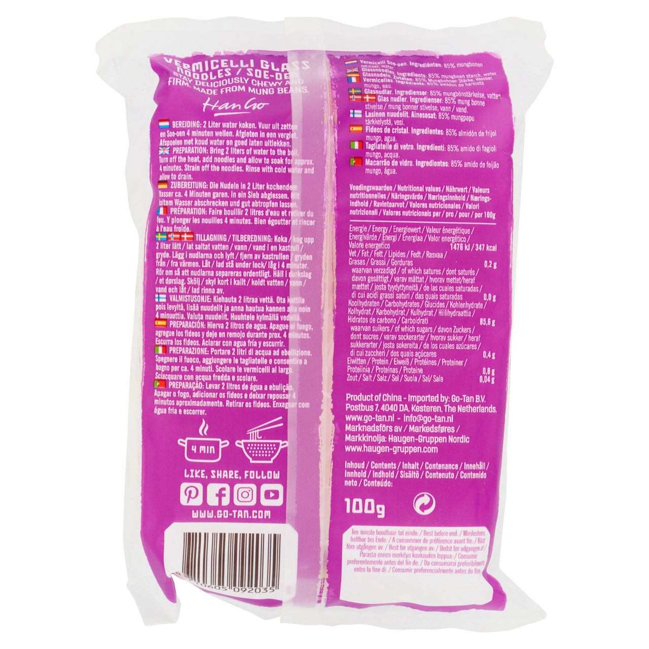 Vermicelli di soia go-tan g 50x2 - Immagine 31