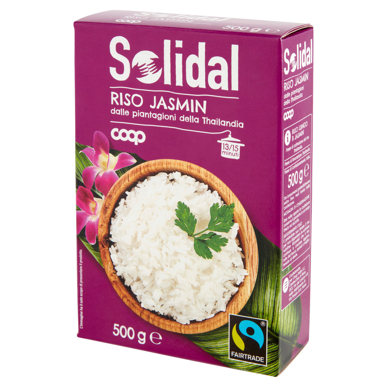 Riso fino jasmin solidal coop sottovuoto scatola g500 - Immagine 61