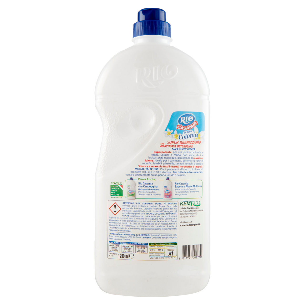 Detergente per pavimenti e tutte le superfici igienizzante con ammoniaca 1,25 lt - Immagine 31