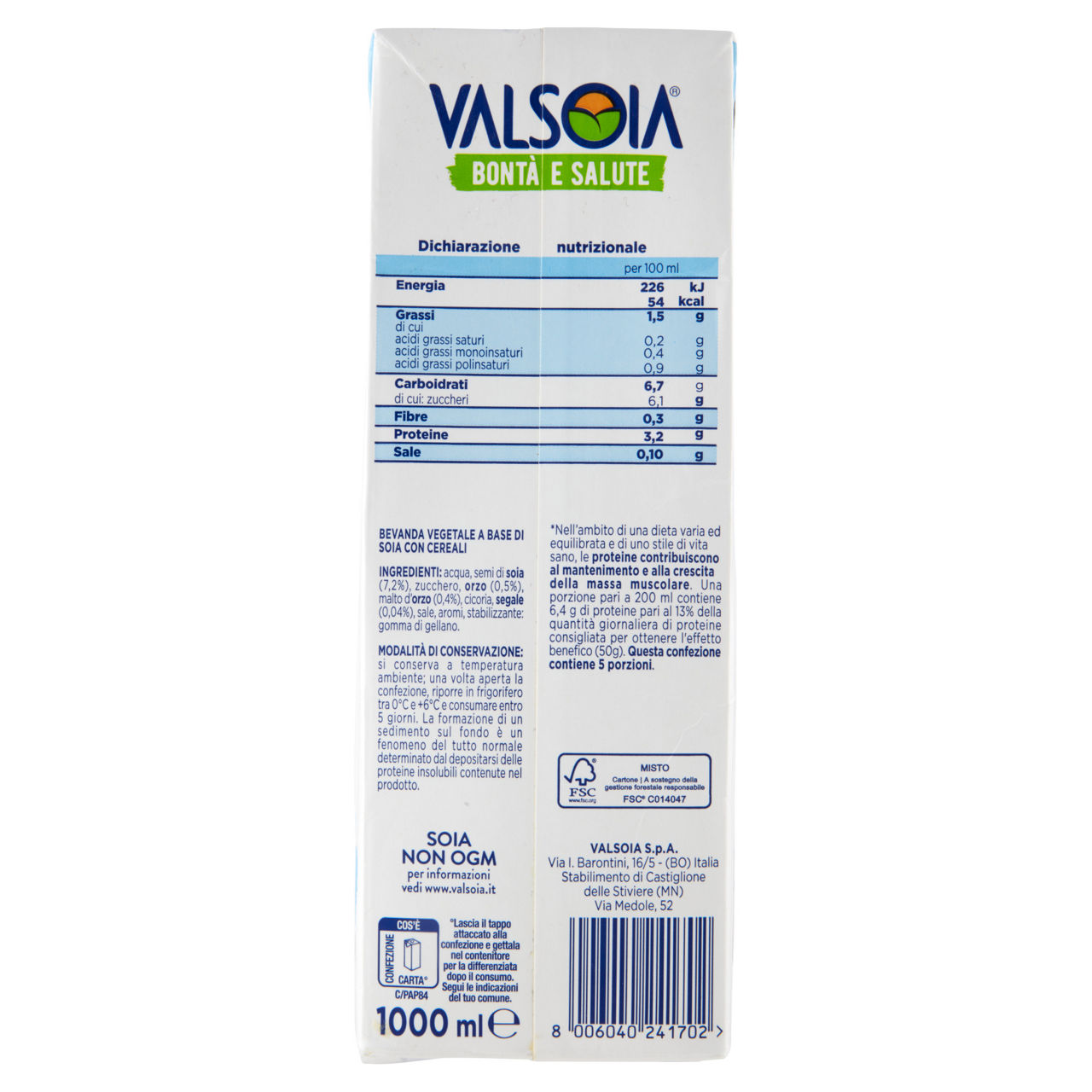 Bevanda di soia orzomalto 1 lt - Immagine 21