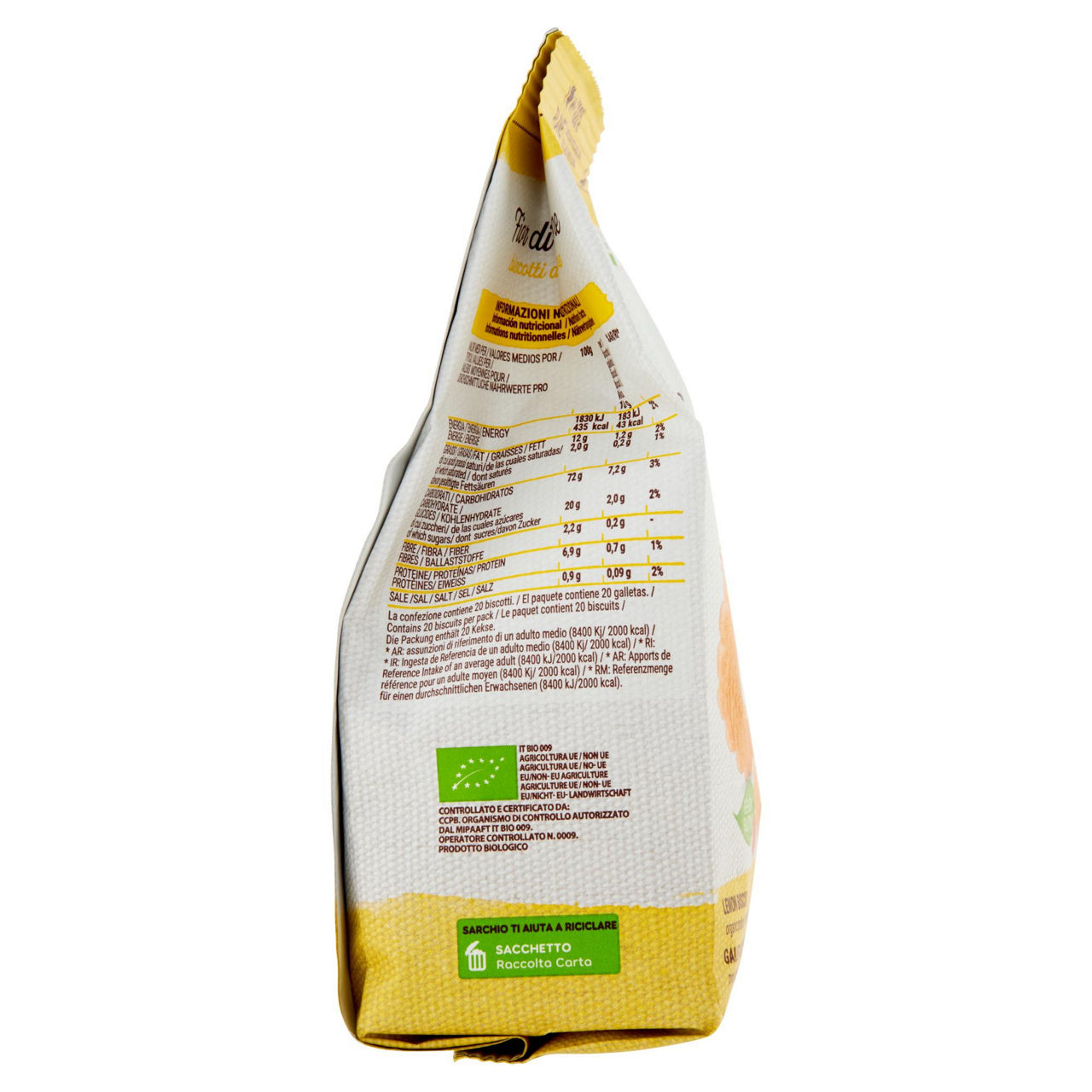 Biscotti fior di limone bio 200 gr - Immagine 21