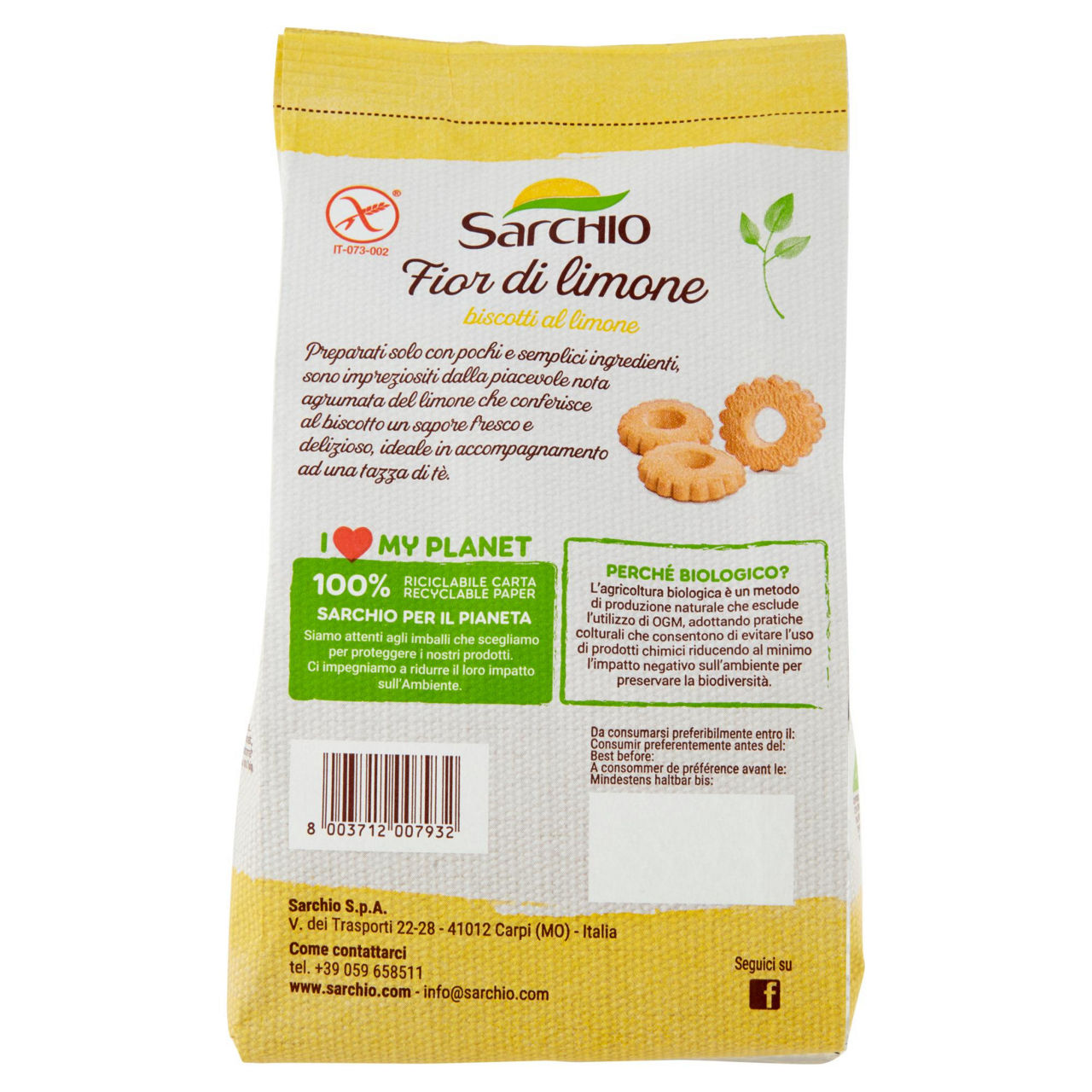 Biscotti fior di limone bio 200 gr - Immagine 41