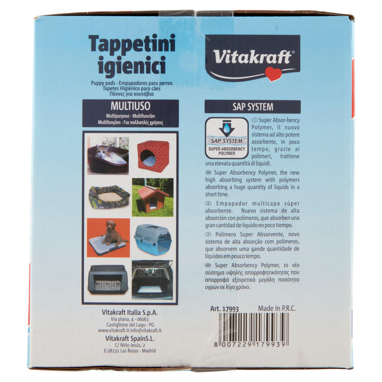 Tappetini igienici vitakraft  pacco scorta scatola pz.50 - Immagine 21