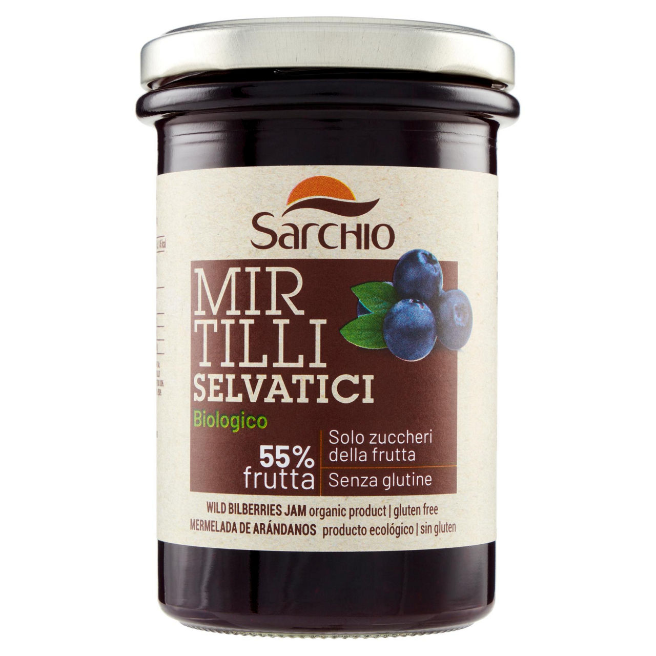 Composta di mirtilli selvatici senza glutine bio 320 gr - Immagine 01
