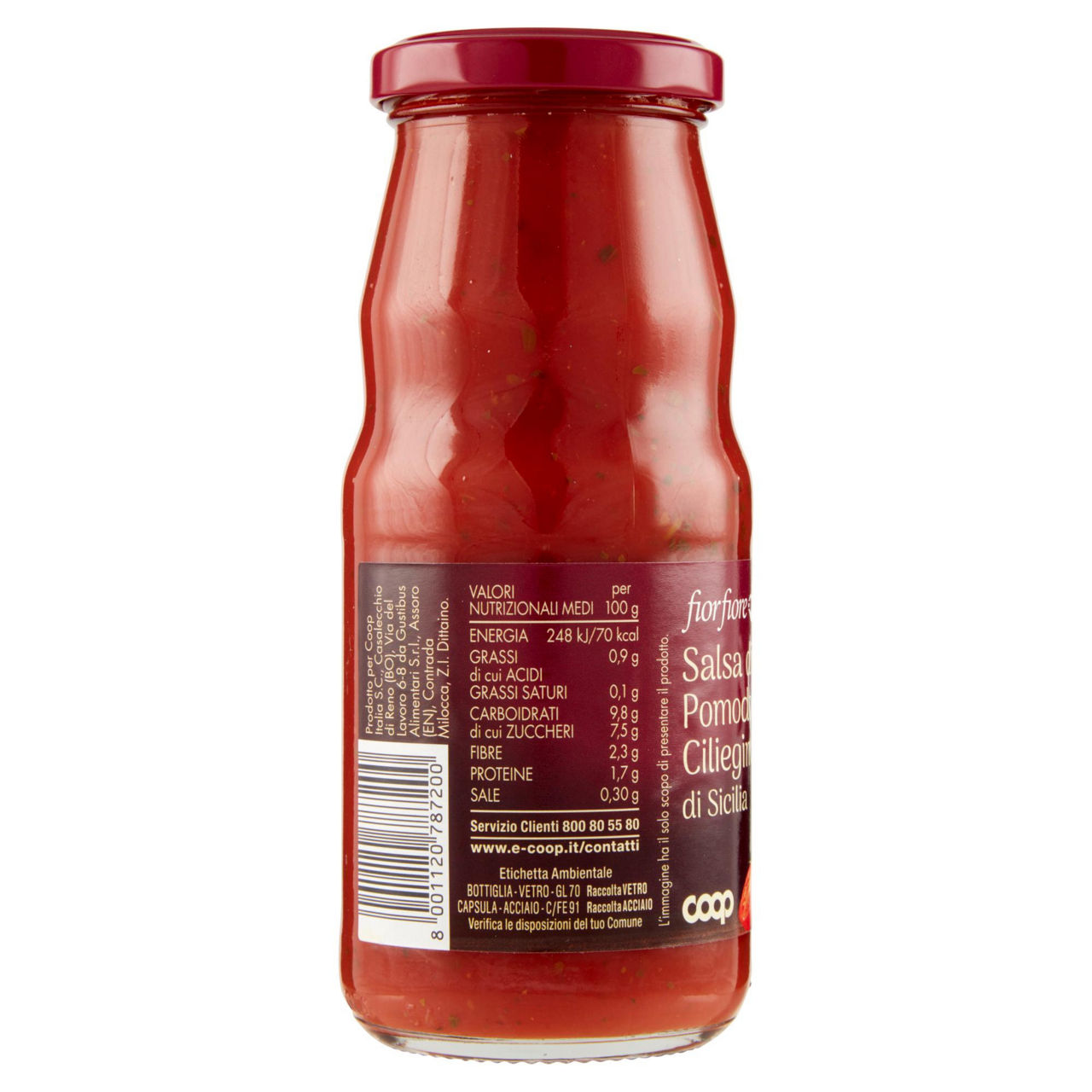 Salsa di pomodorino Ciliegino di Sicilia 350 gr - Immagine 11