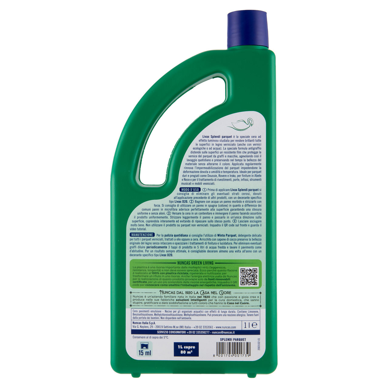 Cera pavimenti nuncas livax splendi parquet  1lt - Immagine 11